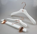 Luxury Wholesale White Female Wooden Clothes Hanger With Custom LOGO Wood Hanger
