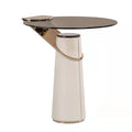 Factory Directly China Supplier Gold Round Metal Coffee Side Table with Tempered Glass for Living Room Hotel Furniture