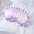 Factory Wholesale Satin Lace Sleep Mask Soft Smooth Eye Cover for Travel Adjustable Breathable Nourishing Dark Circles Blindfold