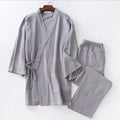 Kimono Style Crepe Breathable Fabric Pajama Suit