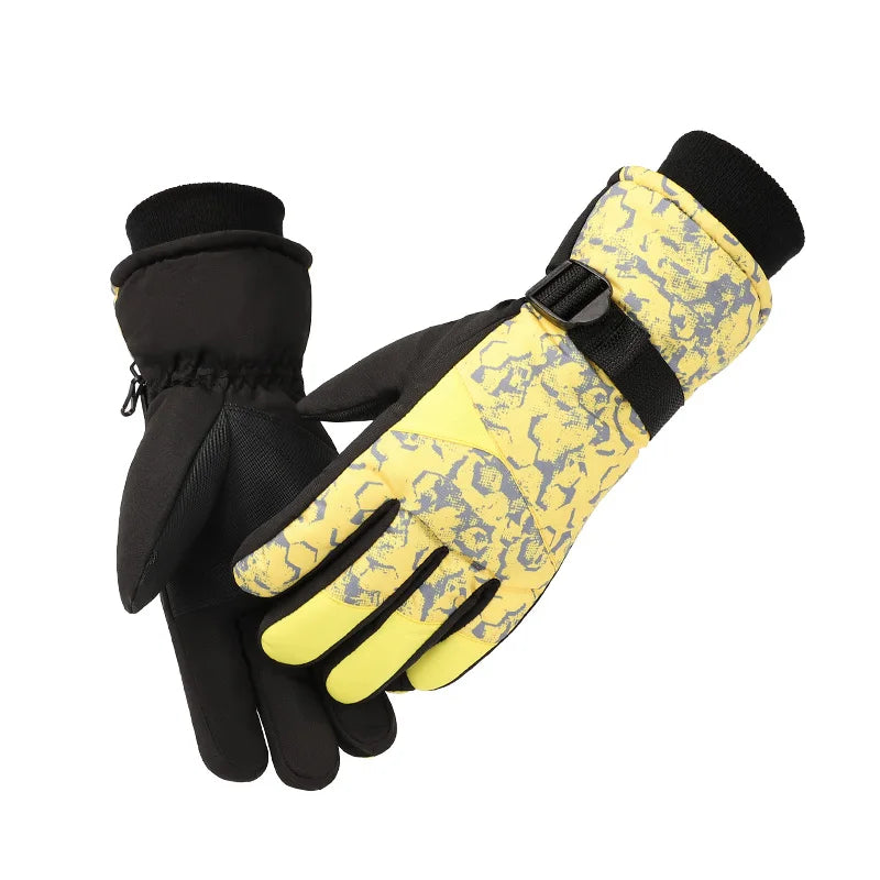 Thermal Waterproof Winter Motorcycle Ski Snow Gloves for Men