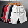 Wholesale New Fashion 100% Polyester Gym Shorts with Elastic Waist Custom Logo Plain Dyed Solid Pattern Men's Basketball Shorts