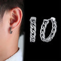 Direct Sales Manufacturer Versatile Minimalist Design Stainless Steel Small Hoop Earrings for Men Hypoallergenic Fashion Jewelry