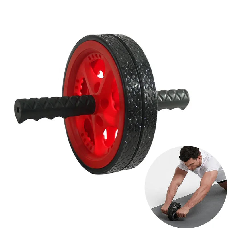 Home Gym Fitness Workout Equipment Core Trainer  Wheel Abdominal Trainer Double  Wheel