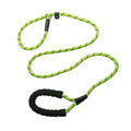 Wholesale Luxury Reflective Polyester Webbing Multicolor Strong Outdoor Dog Slip Leads Soft Handle Anti-Pull Pet Leash Collar