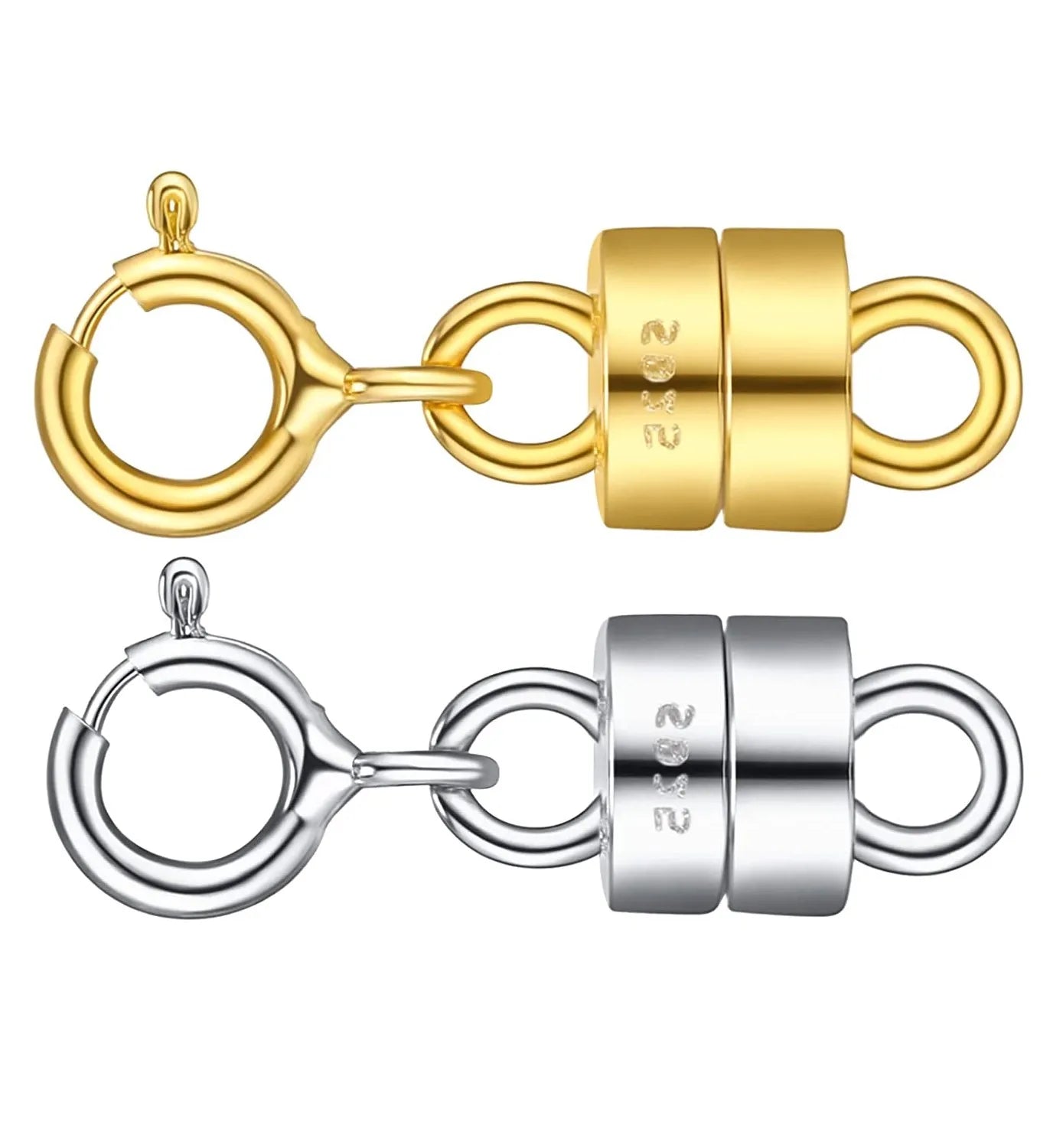 Custom 925 Sterling Silver Jewelry Components Accessories 18K Gold Necklace Bracelet Clasp Connector Part for Jewelry Making