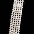 Top Quality Mother of Pearl Cream White Round Shell Beads