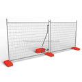 Outdoor Steel Heat Treated No-Dig Temporary Movable Security Fence with Waterproof Wire Driveway Rail Fencing