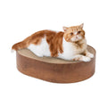 Oval Cat Scratcher Cardboard Bed Interactive Kitty Training Toy Recycled Board Cat Scratching