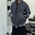 OEM Custom Heavyweight Fleece Vintage Oversize Hoodie Men XS Size Terry Fabric Versatile Zippered Casual Style Contrast Color