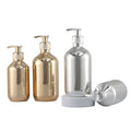300ml 500ml Empty Plastic Lotion Bottle Electroplating Gold Silver Body Wash Shampoo Shower Gel Dispenser Lotion Pump Bottle
