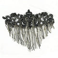 WDP-289 Bling Strass Diamante Diamond Accessories Lace Crystal Apliques With Rhinestone Chain