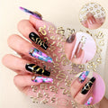 DIY Gold Snake Nail Glitter Decals 3D Luxury Sheets Designer Adhesive Nail Stickers