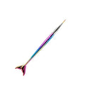 Hot Sales Socheal Durable Ombre Handle Mermaid Nail Art Liner Painting Flower Brush Nylon Hair Plastic Handle Professional