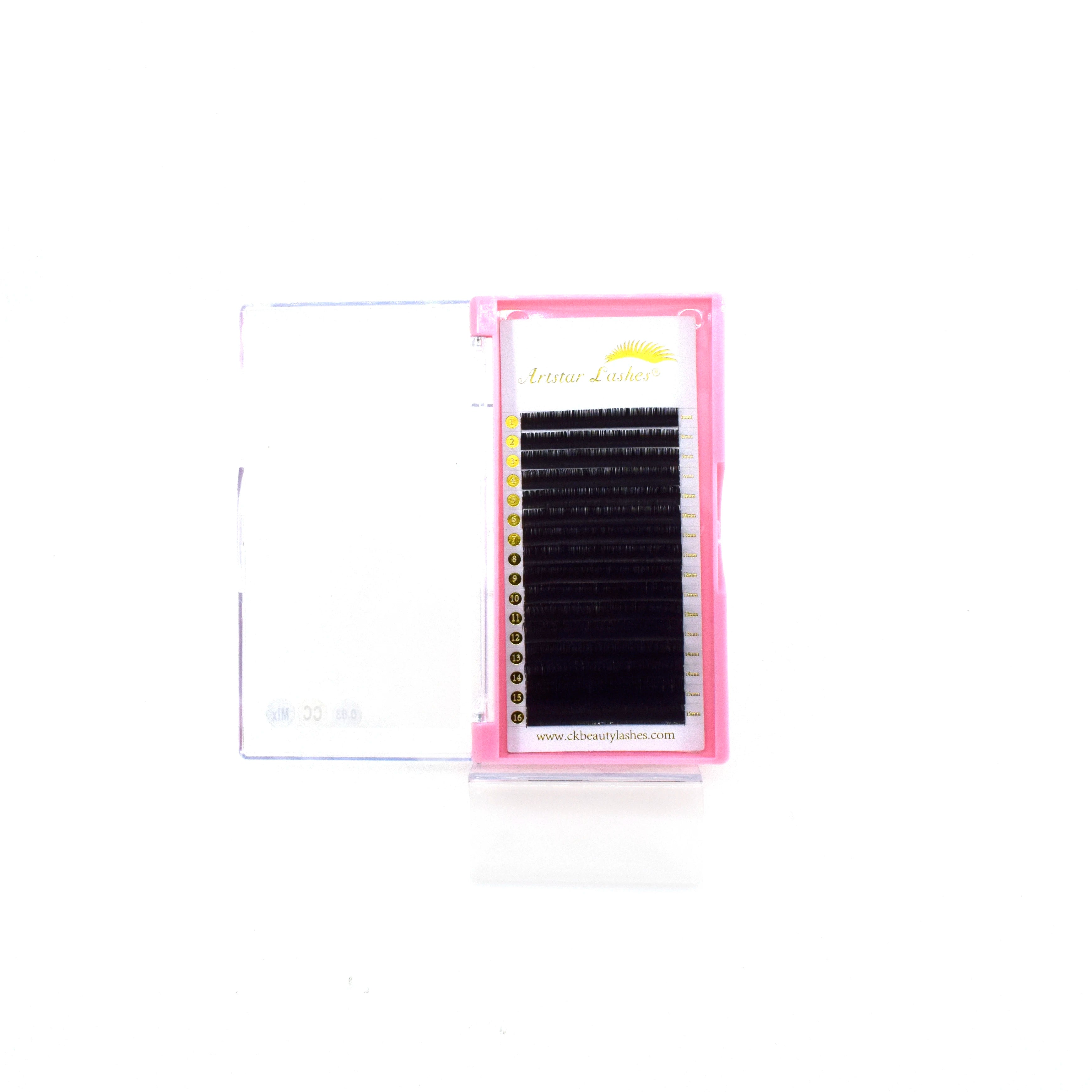 Artstar Lashes 0.03 Premium Matte Dark Black Volume Eyelash Extensions