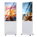 MWE 65inch High Brightness Floor Standing Touch Screen Interactive Media Indoor Lcd Ad Digital Signage Advertising Players Totem