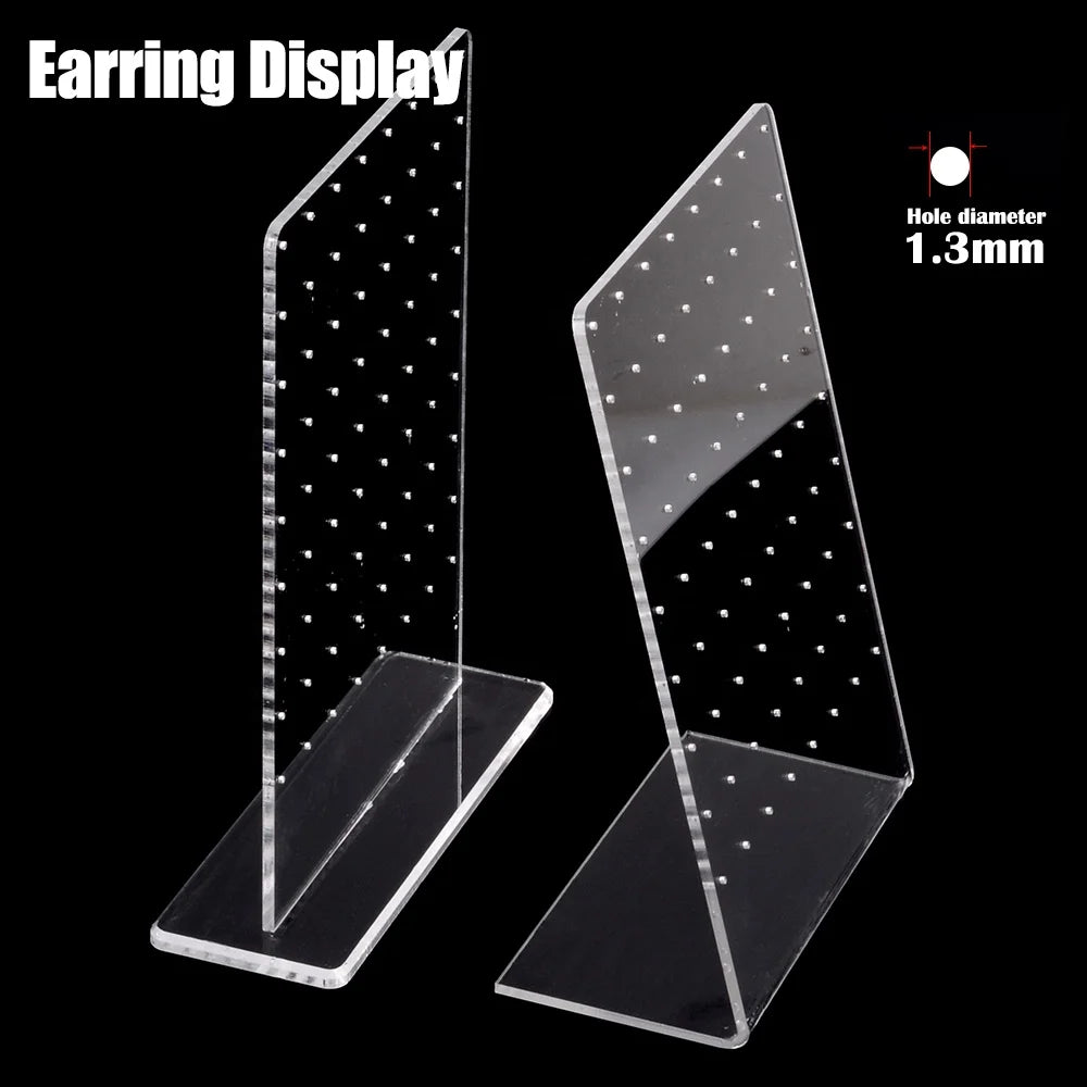 72 Holes Earring Display Holder Rack Acrylic Stand Seller Jewelry Display Organizer Shelf Multi Ear Studs Storage Rack