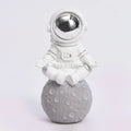 Desktop Accessories Resin Astronaut Figurine Gold Meditating Spaceman Statue for Home Decor