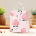 Ready Ship Classic Eco-Friendly Biodegradable Kraft Paper Shopping Bags Twisted Lamination Square Base Food Takeaway Clothing