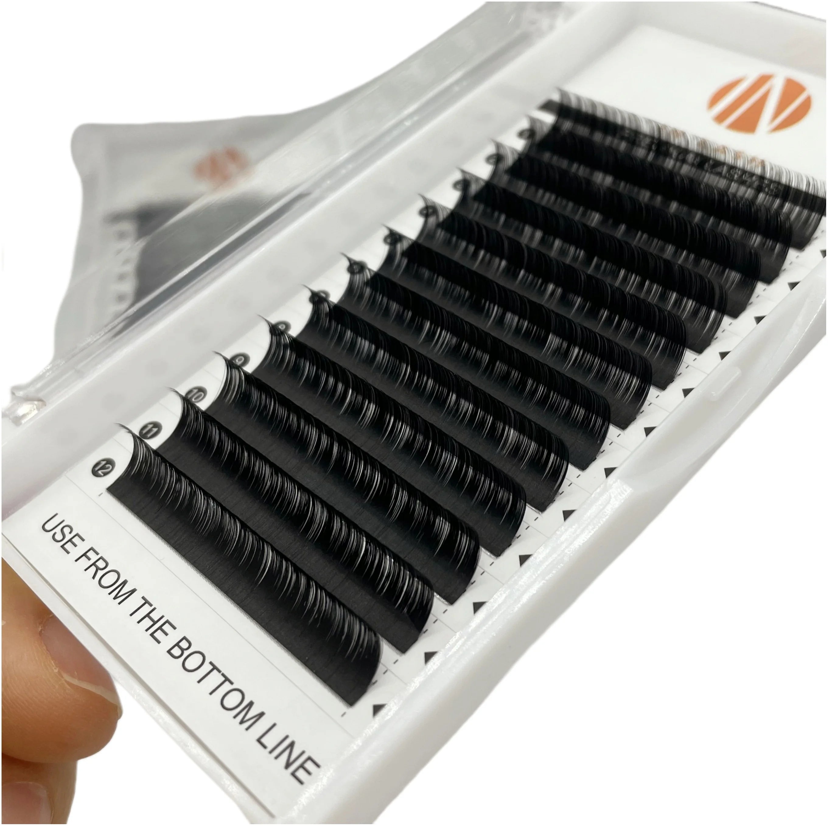 In Lash  Matte Black Cashmere Lash Extensions Supplies CC DDeyelash Volume Trays
