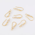 Personalized Style Earrings With Zircon Noble Chain Style Earrings 18k Gold Plated Brass Geometric Shape Earrings