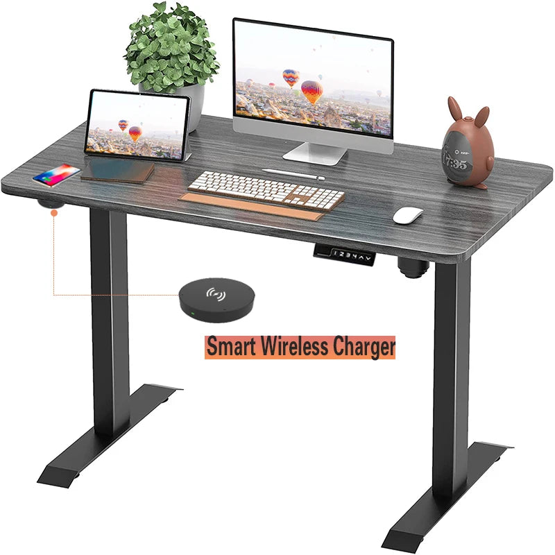 Electric Lift Standing Desk Frame Single Motor Modern Design Height Adjustable Stand for Home Use