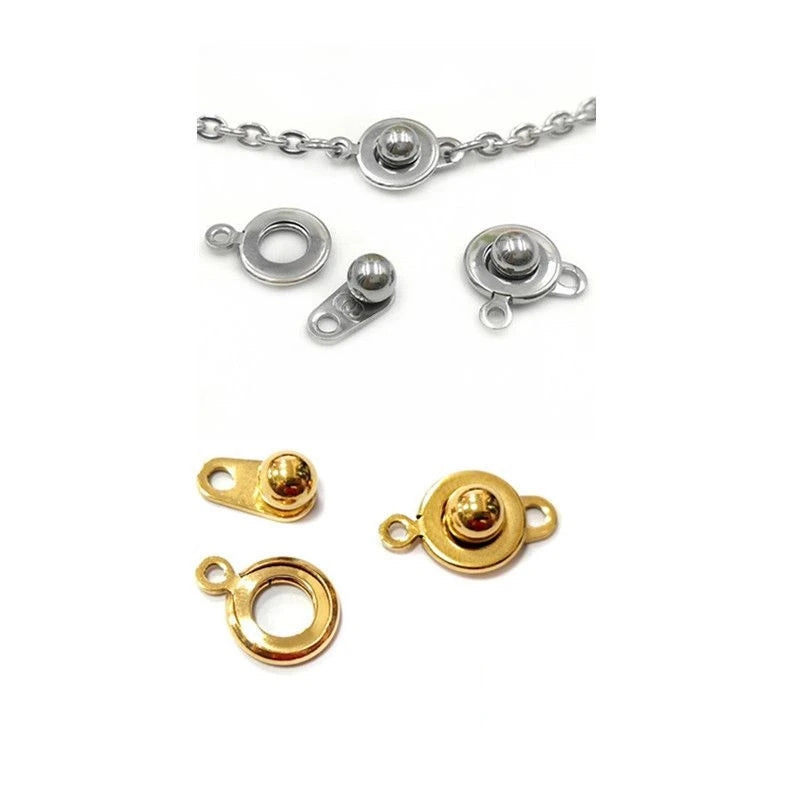 316L Stainless Steel Gold/Silver Melon Seeds Swivel Clasp for Necklace and Bracelet Connections