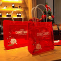 High-End Christmas Eve Gift Giving Transparent PVC Gift Tote Bag Apple Packaging Bag with Animal Print