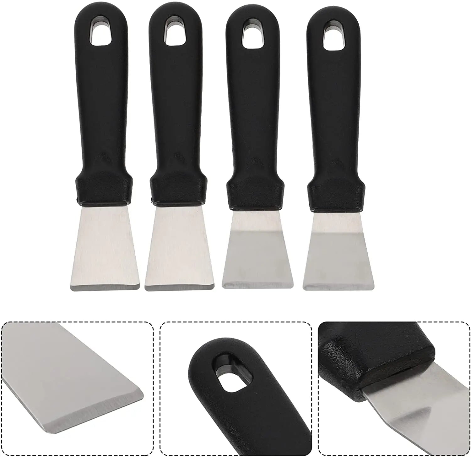 Cleaning Shovel Set of 2 Stainless Steel Refrigerator Ice Scraper Snow Remover