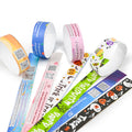 Custom Logo Disposable Digital Printing Waterproof Eco-Friendly Paper Wristbands for Promotional Events Weddings & Bridal Favors