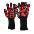 Oven Mitt Heat Resistant Fireproof Microwave Heated BBQ Oven Gloves 14 Grill Kitchen Everyday Extra Long Cuff Silicone