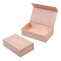 Luxury Pink Small Magnetic Closure 1200g Paperboard Jewelry Gift Packaging Box Pink Magnetic Box for Clothing Cosmetic