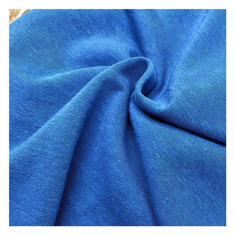 32002 Organic Eco-Friendly Jersey Stretch Knitted Fabric 270gsm Breathable Hemp Cotton Sorona Blend for Women's Activewear