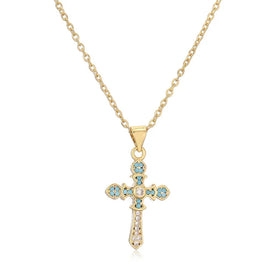MIENTER Bestseller Gold Cross Necklace Fashion Gold Plated 18k Necklace Necklaces for Women
