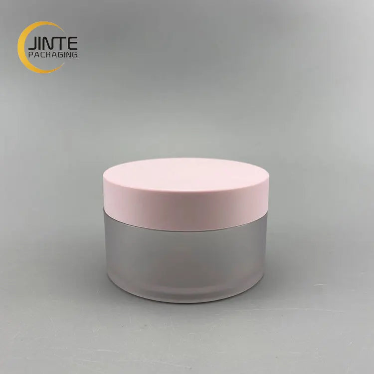 Wholesaler 100ml Pink Empty Sample Container Body  Scrub Cosmetic Containers  Food Grade PETG Pots