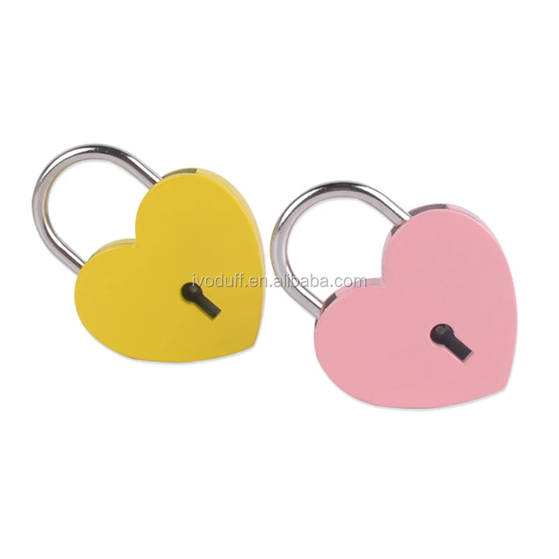 Valentine's Day Gift 45*59mm Heart Shaped Padlock Metal Heart Love Lock