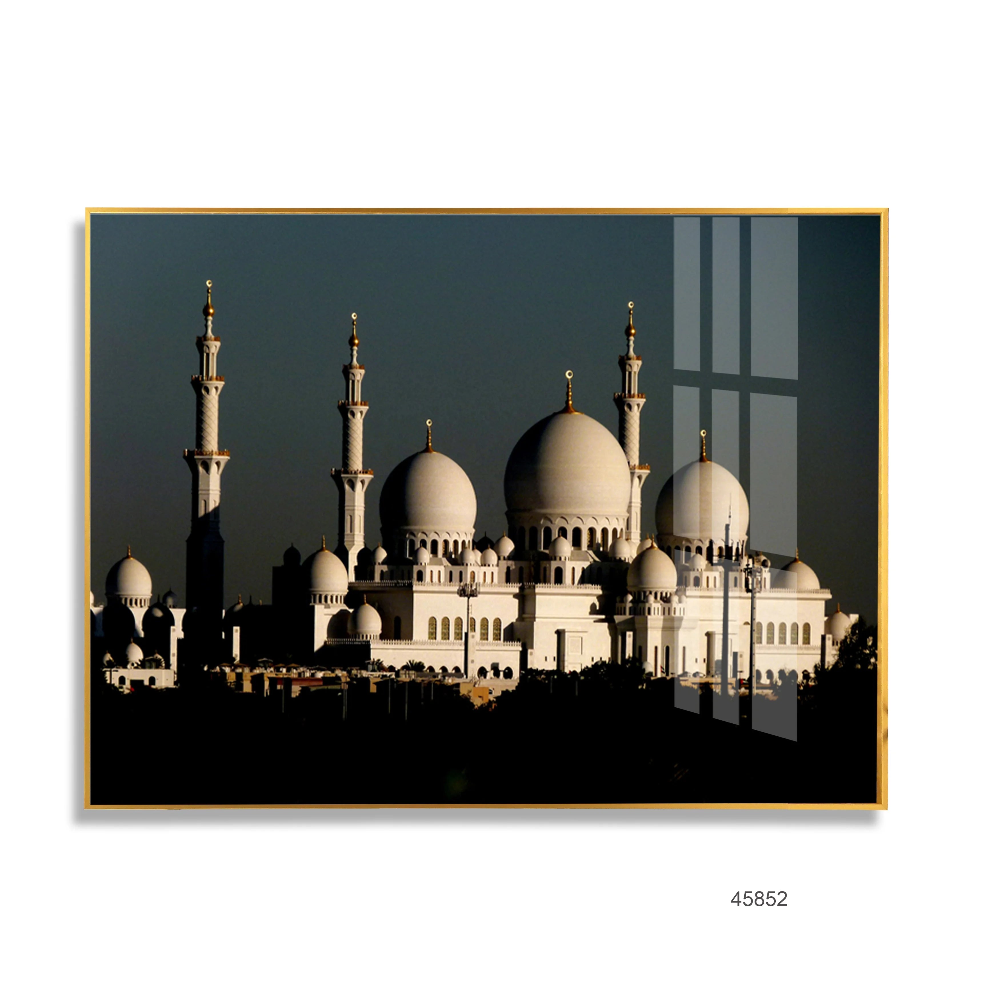 Allah Muslim Islamic Wall Art Canvas Painting Ramadan Mosque Living Room Home Decor Resin Painting
