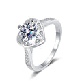 Wholesale Price Women Fashion Platinum Plate 925 Sterling Silver Ring D Color VVS1 Moissanite Diamond Wedding Engagement Bands