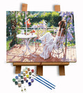 Hot Selling Beautiful Flower and Girl Diy Hand Painting Oil Canvas Wall Art Paint by Numbers