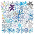 50Pcs Beautiful Snowflake Girl Book Decor PVC Sticker for Diy Schedule Notebook Phone for Luggage Laptop Eco-Friendly MegaBDM