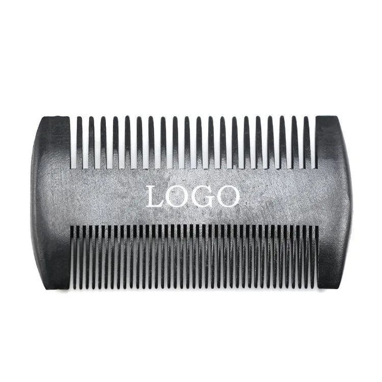 Wooden Handicraft Black Double Sided Comb for Souvenir Gift