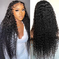 Wholesale Raw Indian Virgin Human Hair Wig 180% Density Full Lace Frontal Wig Natural Color Transparent Lace Front Wig