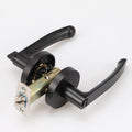 Satin Nickel Door Handle Heavy Solid Metal Lever Entry Door Lever Set with Wooden Door Lock