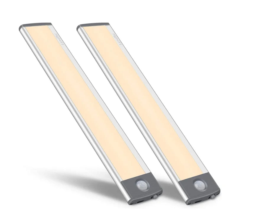 Modern Smart LED Kitchen Drawer USB Rechargeable Motion Sensor Light Strip Cabinet Lighting with 2 Pack