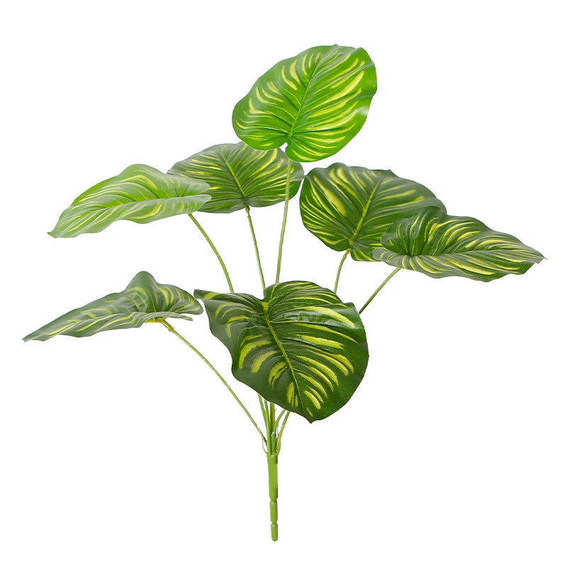 50cm Factory Direct Sale Artificial Leaves Bundle 7 Head Beam for Wall Accessories