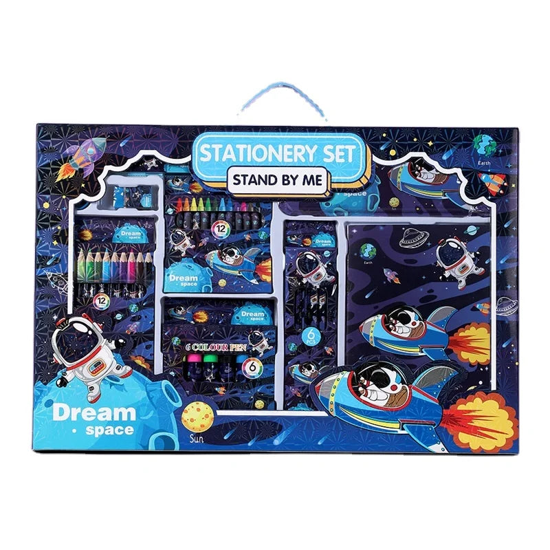 Creative Cartoon Kids Stuff Gifts Kit Boys and Girls Back to School Stationery Set