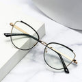 2023 Jiuling Eyewear Metal Anti Blue Light Glasses Frames Eyeglasses Cat Eye Optical Glasses Frame for Women