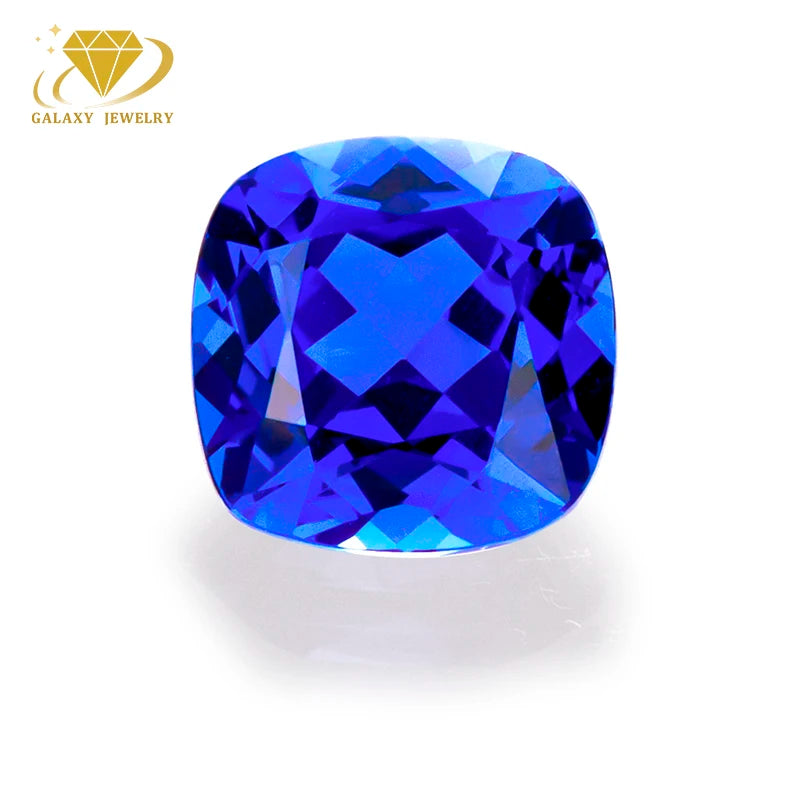 Lab Made Gemstone Royalblue Blue Sapphire Stone 6x7mm 7x7mm Cushion Shape Loose Gemstone for Making Lab Grown Sapphire Jewellery