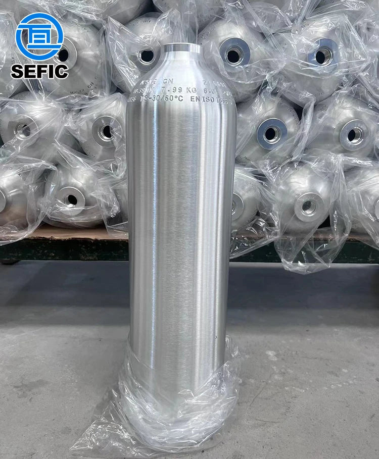 ISO 7866 Scuba Tank Oxygen Gas Aluminum Cylinder High Pressure Scuba Diving Tank