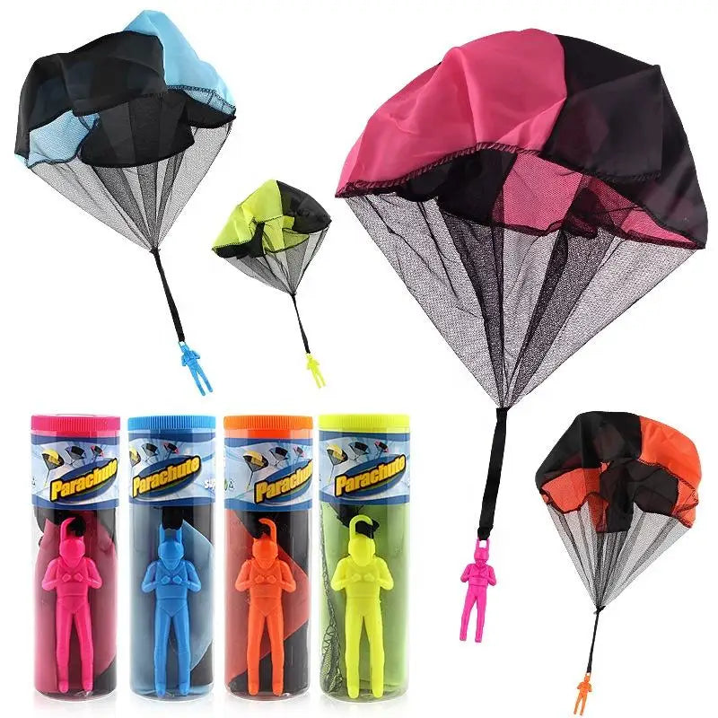 Outdoor Hand Throwing Mini Soldier Flying Parachute Toy for Children Educational Play Game Kids Hand Throwing Parachute Toy